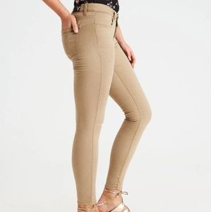 AEO Sateen X Jegging-Khaki